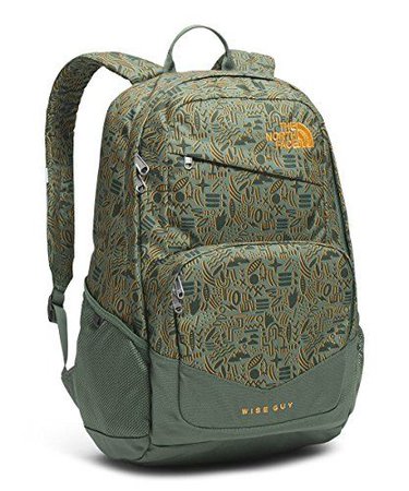 The North Face Wise Guy Backpack Duck Green/Iconversational Print OS ** More details @ | Best handbags, Men's backpack, Backpacks