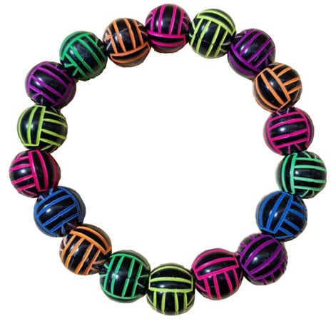Volleyball bead bracelet