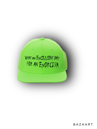 The Exorcist Neon Green Horror Movie Snapback Hat