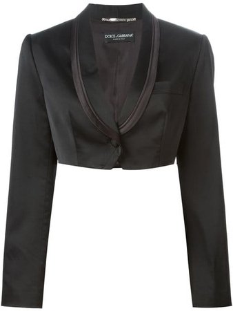 Dolce & Gabbana Vintage cropped tuxedo blazer