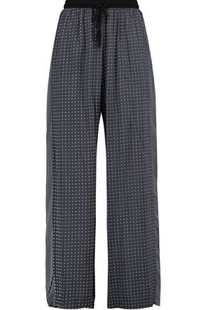 Printed woven wide-leg pajama pants | DKNY | Sale up to 70% off | THE OUTNET