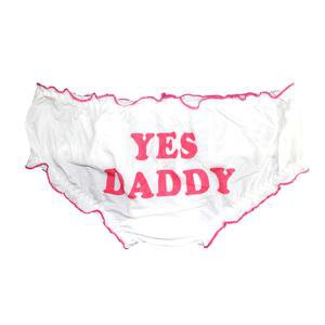 "Yes Daddy" Ruffled Trim Panties