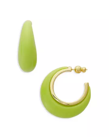 Cult Gaia Mona Color Tapered Hoop Earrings