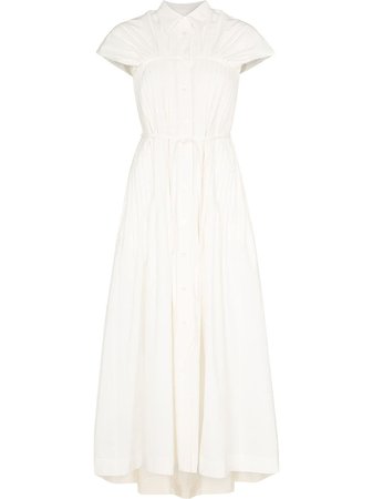 Shop GIA STUDIOS pleated maxi dress with Express Delivery - FARFETCH