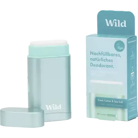 Wild Deo Startpaket: Behälter Aqua + Fresh Cotton & Sea Salt Refill Deo online kaufen | rossmann.de