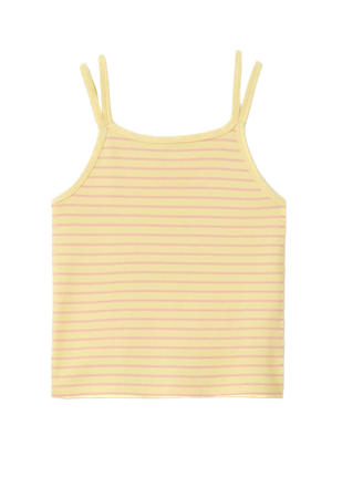 Zara yellow stripe tank top