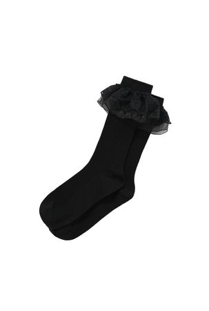 COSMOSS : Lace Silky Cotton Socks - MUMEU