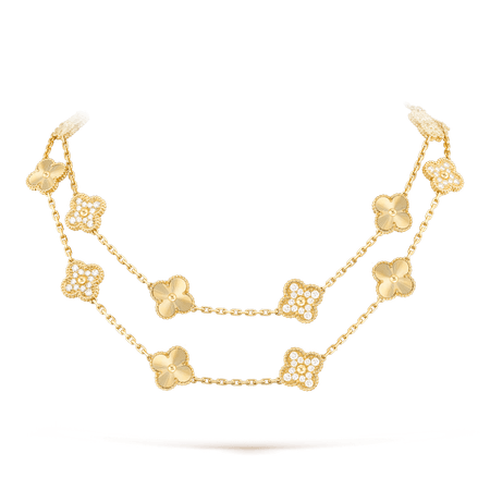 Vintage Alhambra long necklace, 20 motifs - VCARP4KM00 - Van Cleef & Arpels