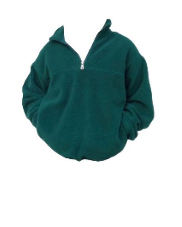 green quarter zip hoodie
