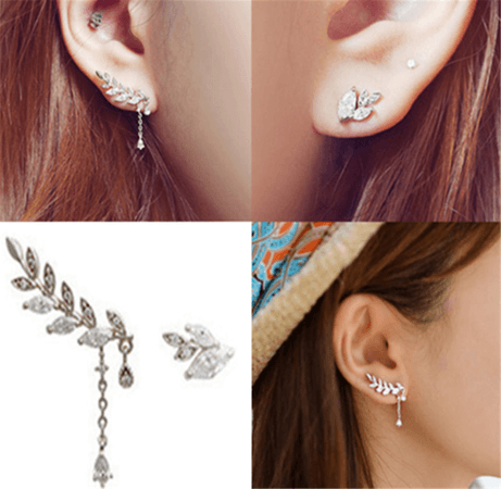 Women's Fashion Crystal Clip Ear Cuff Stud Punk Wrap Cartilage Earring Jewelry | eBay
