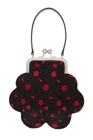 simone rocha red floral bag