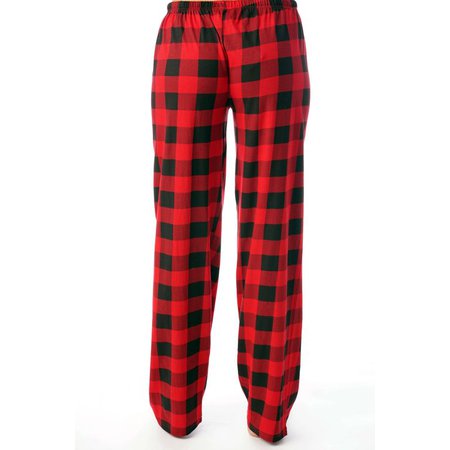 Just Love Women Buffalo Plaid Pajama Pants Sleepwear (Red Black Buffalo Plaid, Small) - Walmart.com
