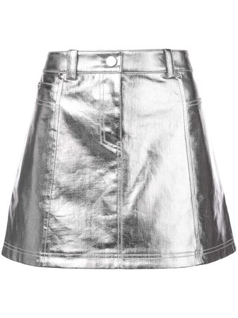 Paco Rabanne Metallic Mini Skirt - Farfetch