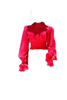 BLOUSE BUTTERFLY RED