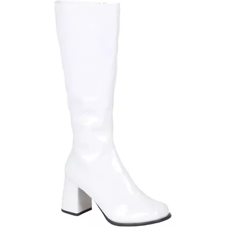 Google Express - Plastic Womens White Gogo Boots, Size: Size 4