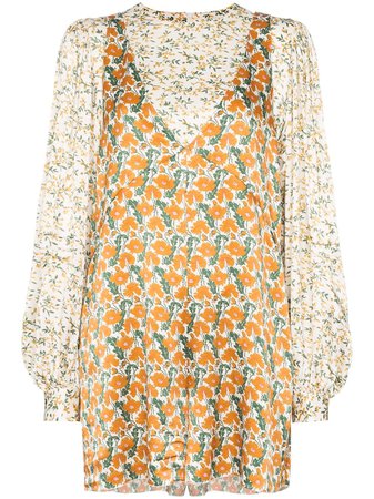 Rotate Floral Print Playsuit - Farfetch