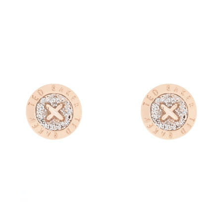 Ted Baker Jewellery Eisley Enamel Mini Button Earring | Earrings | Jewellery | Goldsmiths