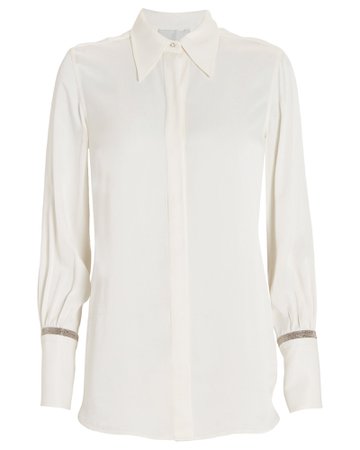 3.1 Phillip Lim | Crystal-Embellished Button Down Shirt | INTERMIX®