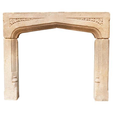 English Limestone Fireplace Surround For Sale at 1stDibs