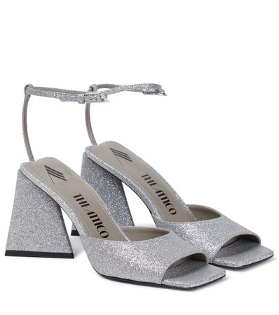 The Attico - Exclusive to Mytheresa – Piper 85 glitter-embellished sandals | Mytheresa