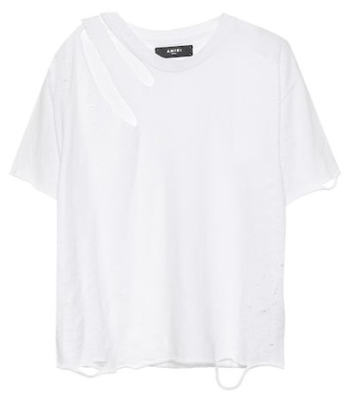 Slash cotton T-shirt