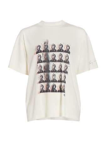 Shop ANINE BING Printed Cotton T-Shirt | Saks Fifth Avenue