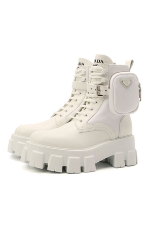 Prada white boots