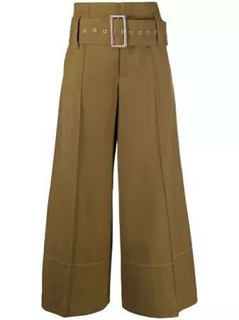 10 CORSO COMO high-waist belted wide-leg trousers