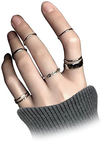rings on hand goth - Google Search