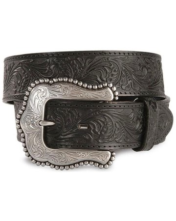Tony Lama Black Layla Leather Belt - Country Outfitter