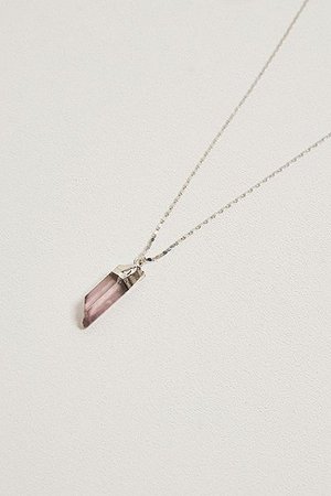 UO Amethyst Crystal Chain Necklace | Urban Outfitters UK
