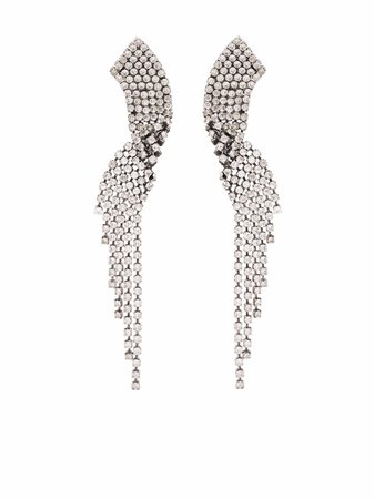 Saint Laurent crystal twist earrings - FARFETCH