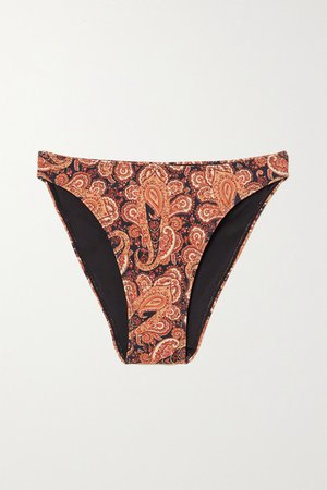 Net Sustain Palmero Paisley-print Bikini Briefs - Magenta