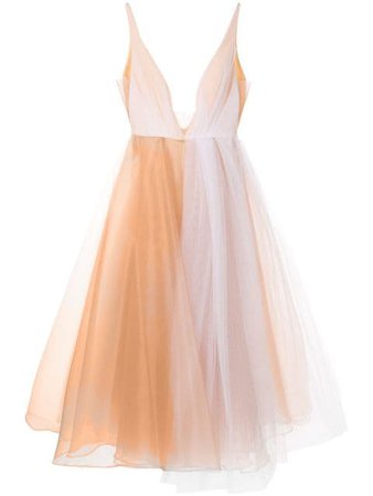 Alex Perry Joia plunge tulle dress $1,391 - Buy SS19 Online - Fast Global Delivery, Price