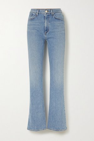 Light denim + NET SUSTAIN high-rise bootcut jeans | GOLDSIGN | NET-A-PORTER