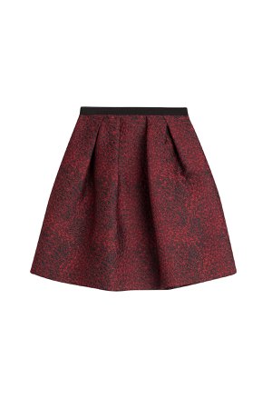 Pleated Jacquard Skirt Gr. UK 12