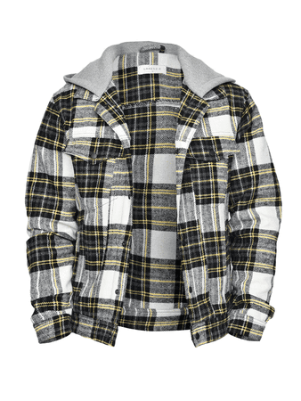 *clipped by @luci-her* Flannel with Hood - Yellow – lakenzie