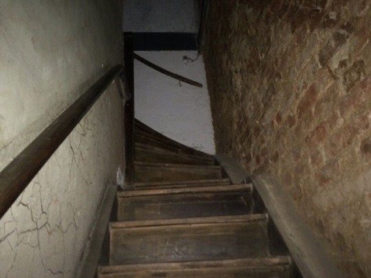 creepy stairs aesthetic