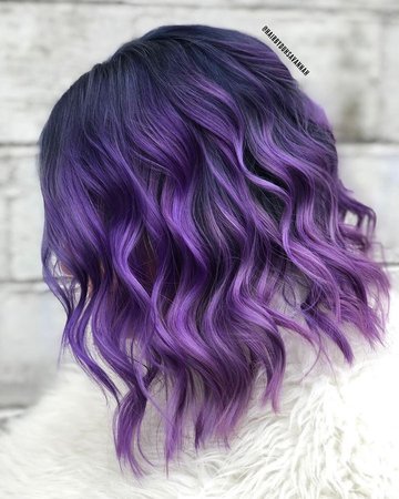 Black and Violet Ombre