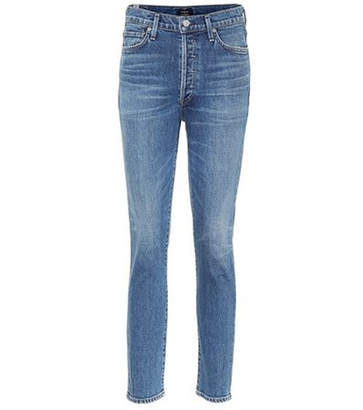 Olivia high-rise slim jeans