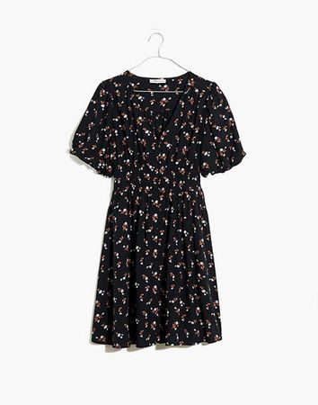 Petite Challis Sophia Mini Dress is Woodland Floral