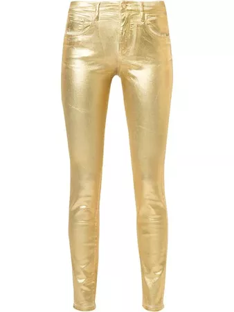 Roberto Cavalli Metallic Skinny Trousers