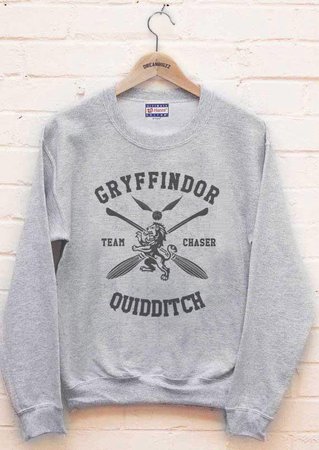 Gryffindor CHASER Quidditch Team Black ink Unisex Crewneck Sweatshirt – Meh. Geek