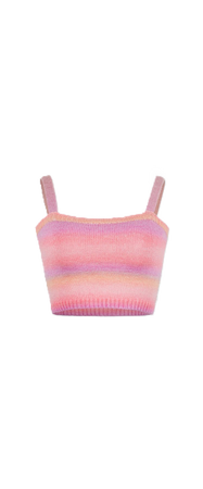 sunset striped top
