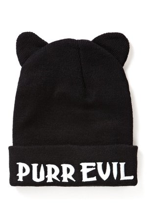 Purr Evil I Can't Hear Ya Beanie [B] | KILLSTAR - US Store