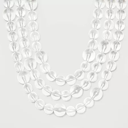 target clear necklace
