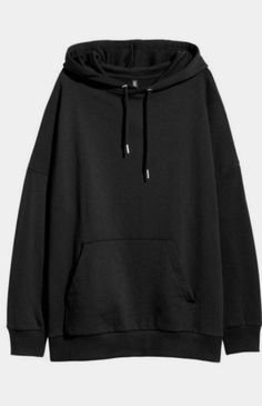 Black Oversized Pullover Hoodie