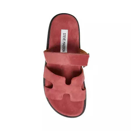MAYVEN Mauve Suede Flatform Slide Sandal | Women's Sandals – Steve Madden