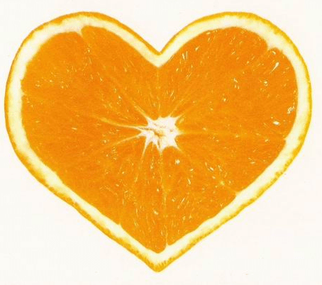 orange heart - Google Search