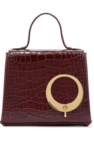 Trademark | Harriet small croc-effect leather tote | NET-A-PORTER.COM